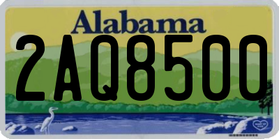AL license plate 2AQ8500