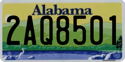 AL license plate 2AQ8501