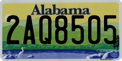 AL license plate 2AQ8505