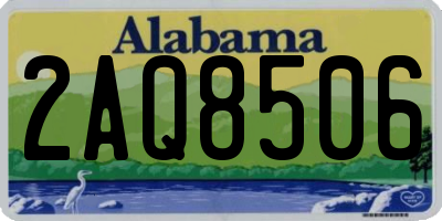 AL license plate 2AQ8506