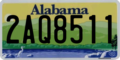 AL license plate 2AQ8511