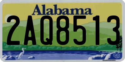 AL license plate 2AQ8513