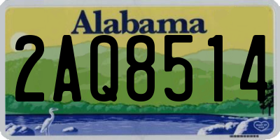 AL license plate 2AQ8514