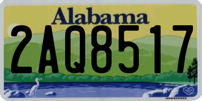 AL license plate 2AQ8517
