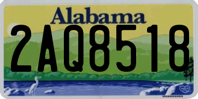 AL license plate 2AQ8518