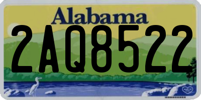 AL license plate 2AQ8522