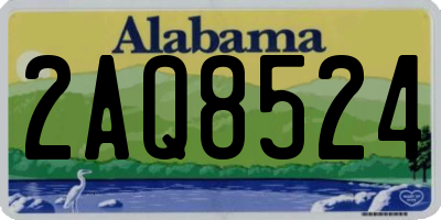 AL license plate 2AQ8524