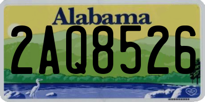 AL license plate 2AQ8526