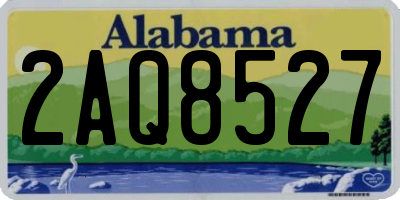 AL license plate 2AQ8527
