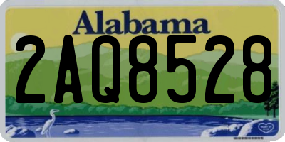 AL license plate 2AQ8528