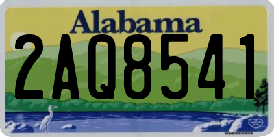 AL license plate 2AQ8541