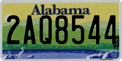 AL license plate 2AQ8544