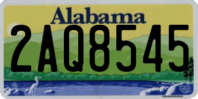 AL license plate 2AQ8545