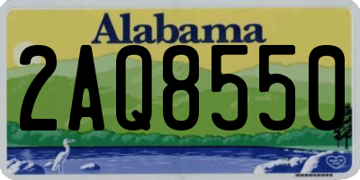 AL license plate 2AQ8550