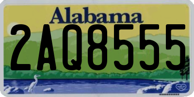 AL license plate 2AQ8555