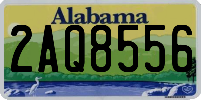AL license plate 2AQ8556