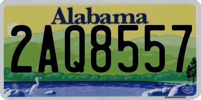 AL license plate 2AQ8557