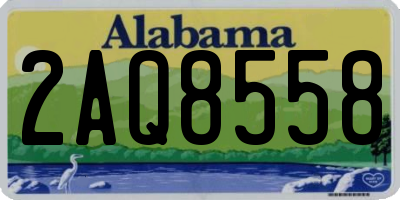 AL license plate 2AQ8558