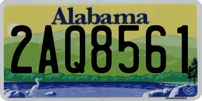 AL license plate 2AQ8561