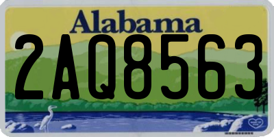 AL license plate 2AQ8563