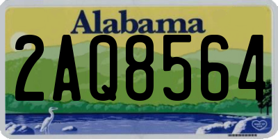 AL license plate 2AQ8564