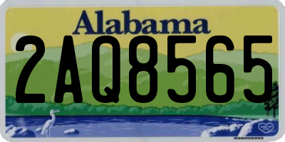 AL license plate 2AQ8565