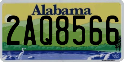 AL license plate 2AQ8566