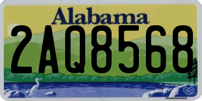AL license plate 2AQ8568