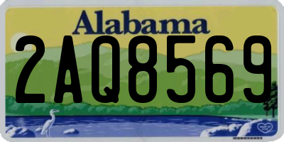 AL license plate 2AQ8569