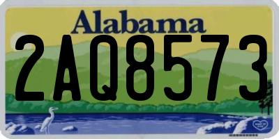 AL license plate 2AQ8573