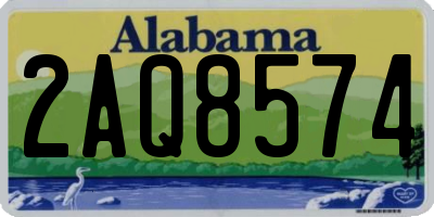 AL license plate 2AQ8574