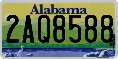 AL license plate 2AQ8588
