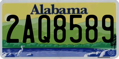 AL license plate 2AQ8589