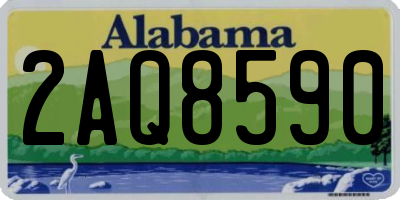AL license plate 2AQ8590