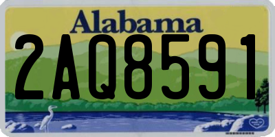 AL license plate 2AQ8591