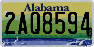 AL license plate 2AQ8594