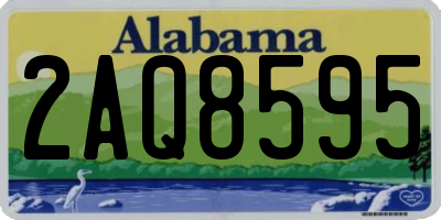 AL license plate 2AQ8595