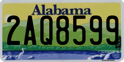 AL license plate 2AQ8599