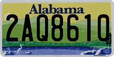 AL license plate 2AQ8610