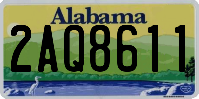 AL license plate 2AQ8611