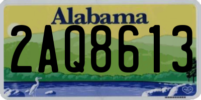 AL license plate 2AQ8613
