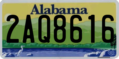 AL license plate 2AQ8616