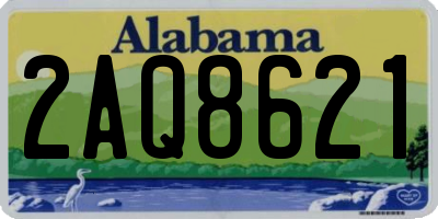 AL license plate 2AQ8621