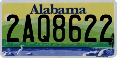 AL license plate 2AQ8622