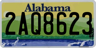 AL license plate 2AQ8623