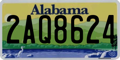 AL license plate 2AQ8624