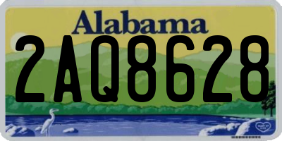 AL license plate 2AQ8628