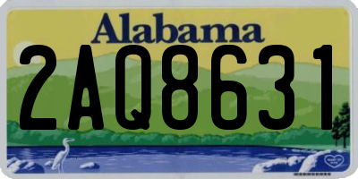 AL license plate 2AQ8631