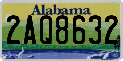 AL license plate 2AQ8632