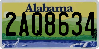 AL license plate 2AQ8634